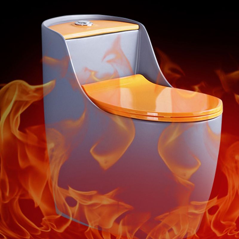 Contemporary Floor Mount Flush Toilet Siphon Jet Ceramic Urine Toilet for Bathroom