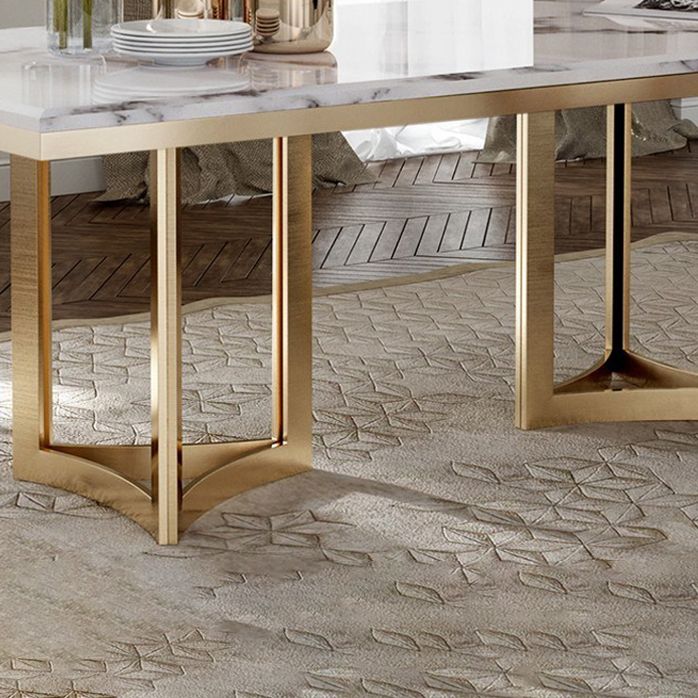 Modern 1/2/5/7 Pieces Dining Set Marble Rectangle Dining Furniture Set /Separate Items