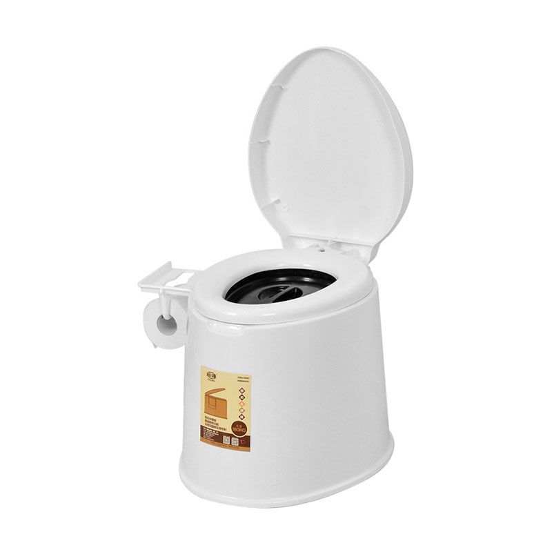 Contemporary Plastic Toilet Floor Mounted Toilet Bowl with Seat for Bathroom