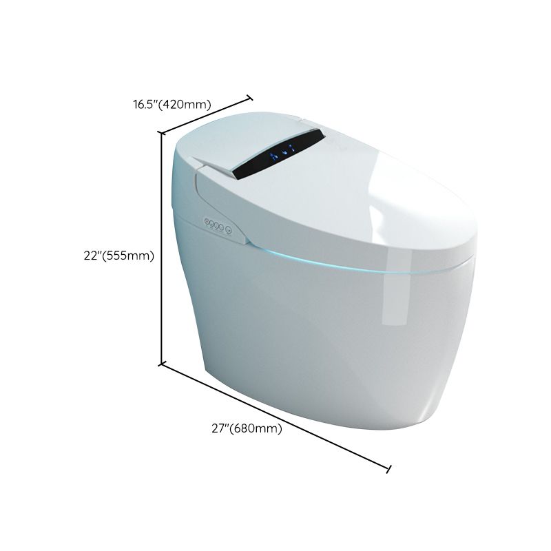 Porcelain Floor Mounted Toilet One-Piece Toilet Modern Toilet Bowl