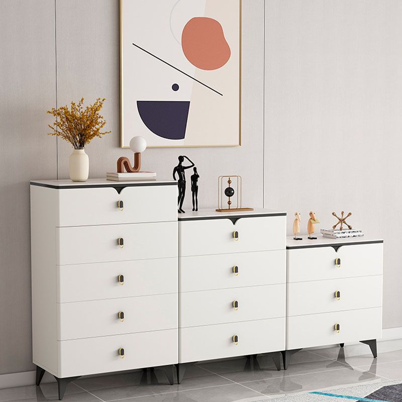 Stone Contemporary Storage Chest Bedroom Chest with Black Legs