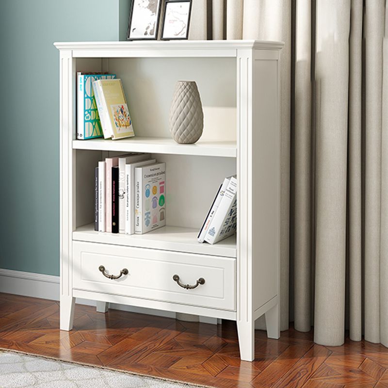 Closed Back Wooden Bookshelf Nordic Study Room Storage Standard Bookcase