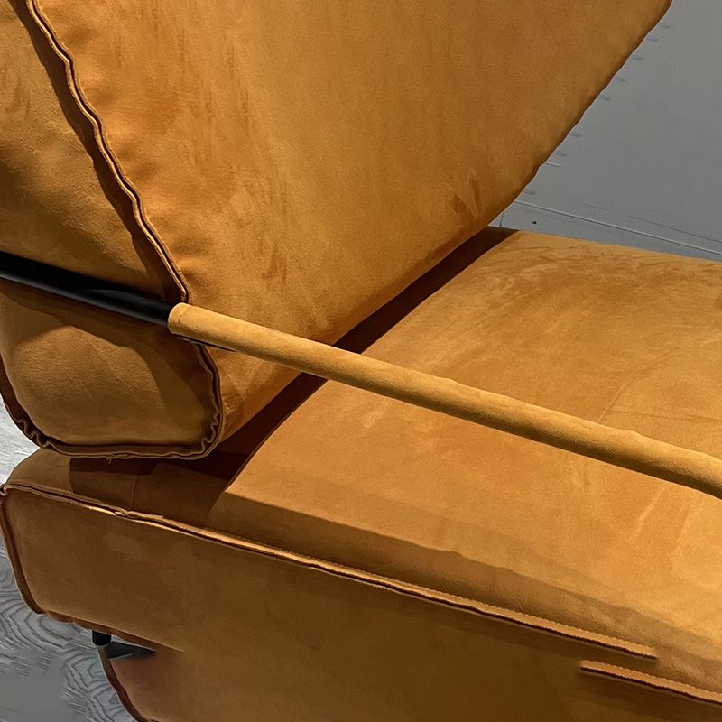 Upholstered Lounge Chair Arms Include Solid Color Chair with Cushion