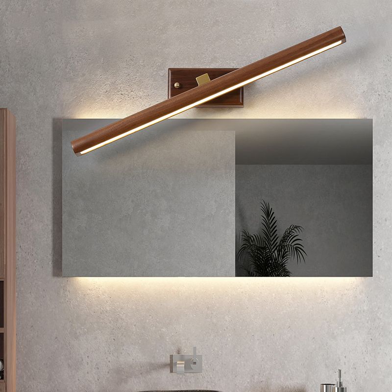 Modern LED Wall Sconce Wood Light Mirror Light Bathroom Lighting Dresser Light Mirror Lighting