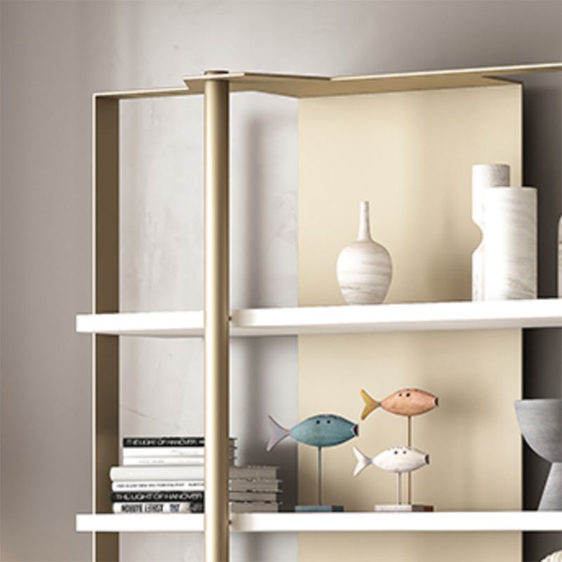 Glam Open Back Shelf Bookcase Metal Book Shelf for Study Room