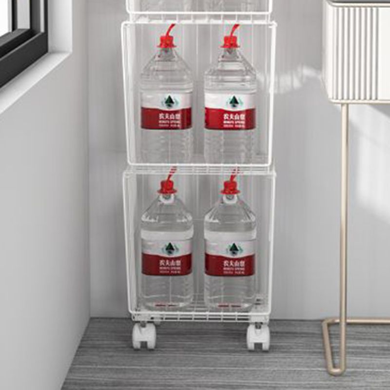 Modern Style Geometric Bookcase Metal Closed Back Book Shelf