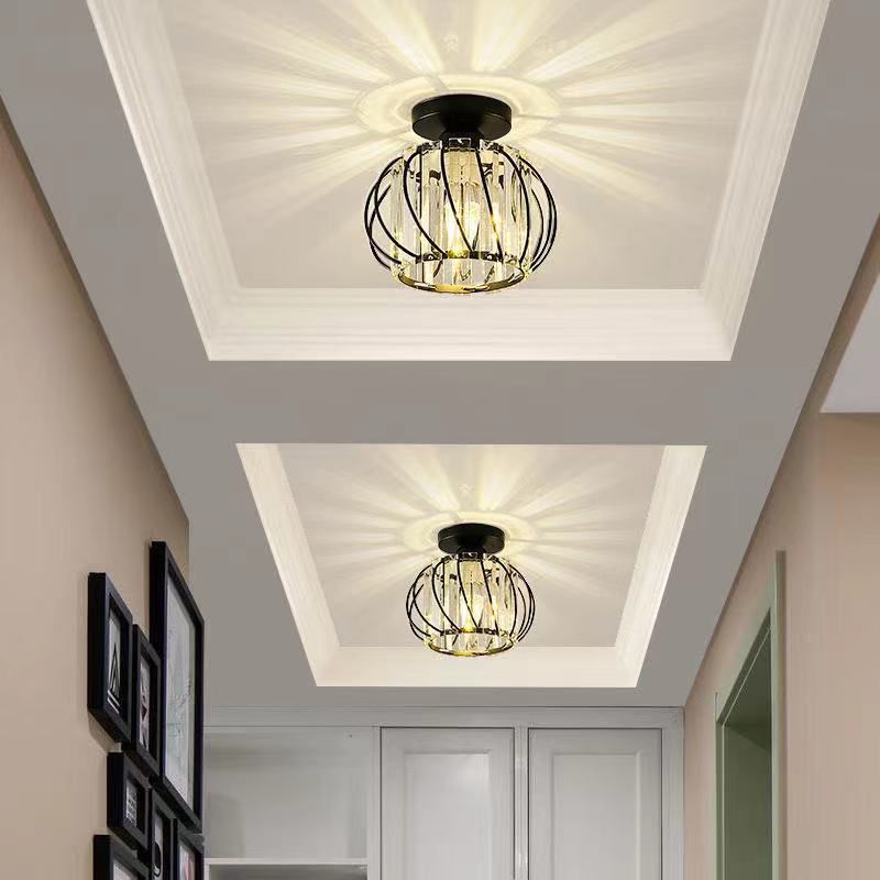 Luz de techo llevada cristalina del soporte rasante de la linterna del estilo moderno con el diámetro del agujero 2-3.5"