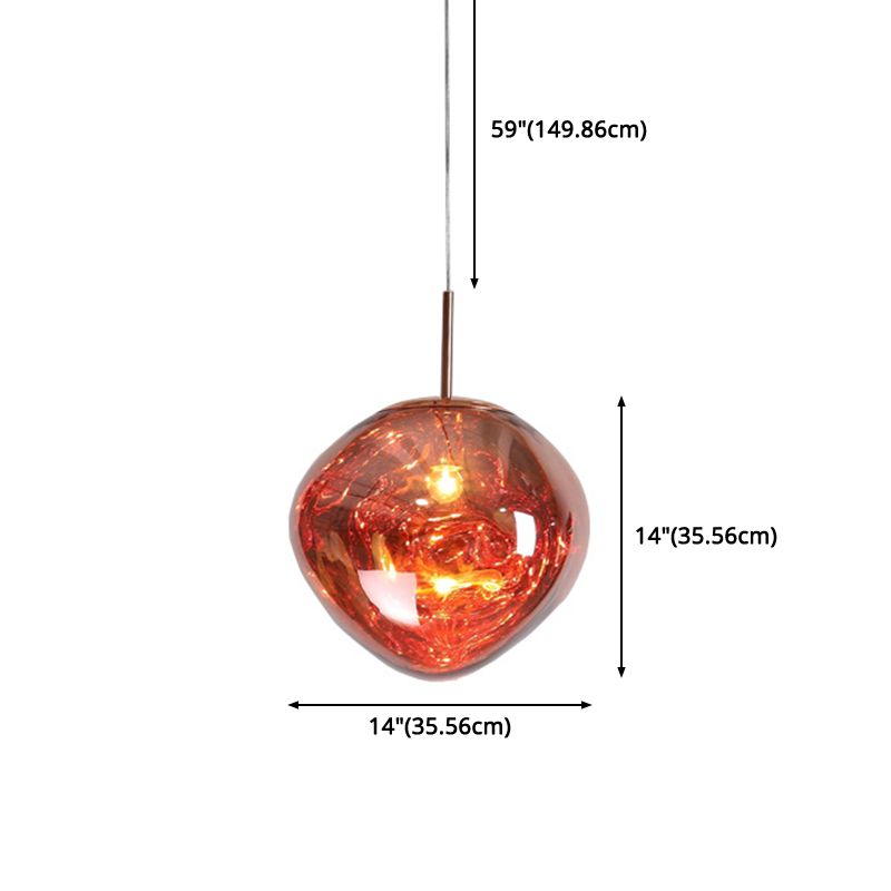 1 pendentif en verre léger Louteurs de plafond modernes pendants suspendus pour la salle à manger