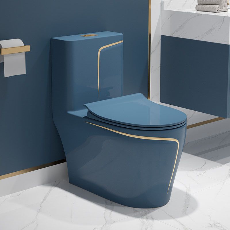 Water-saving Siphon Toilet Ceramic Elongated Dual Flush Household Toilet