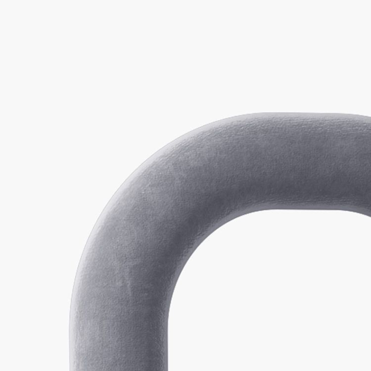 Contemporary Velvet Armless Dining Chairs Metal Dining Chair for Home Use