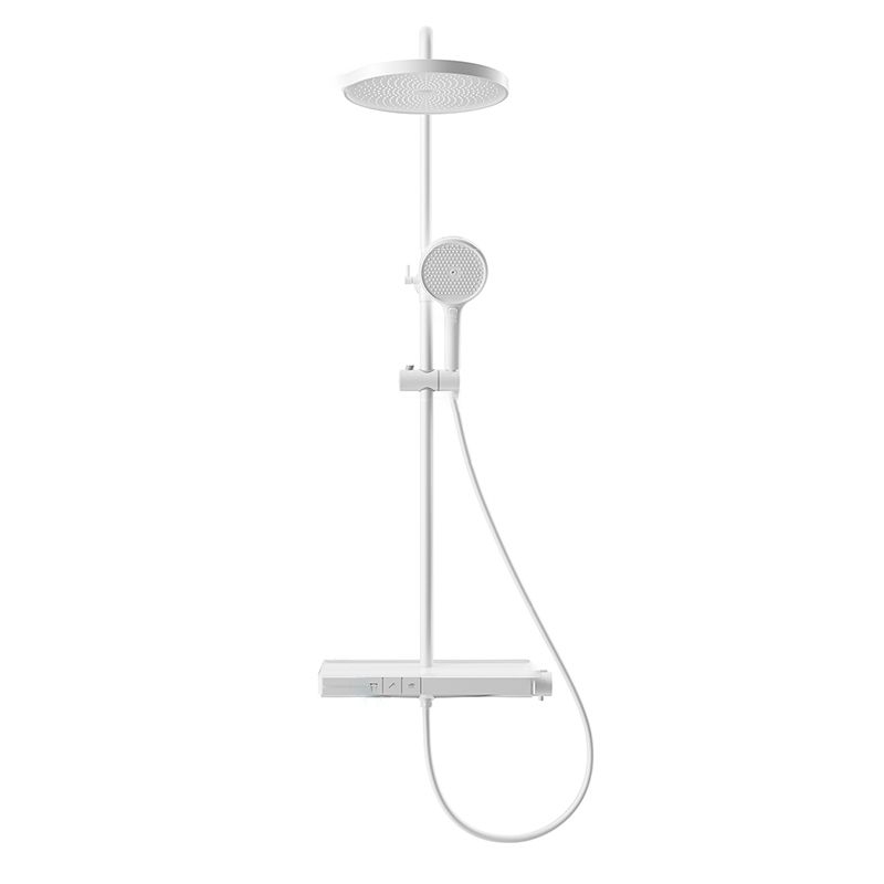 Modern Shower System Brass Volume Control Slide Bar Included Shower Combo