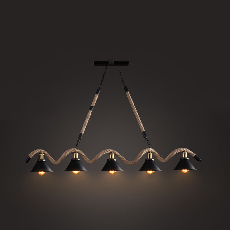 Industrial Style Island Light Simple Pendant Lighting Fixture for Dining Room
