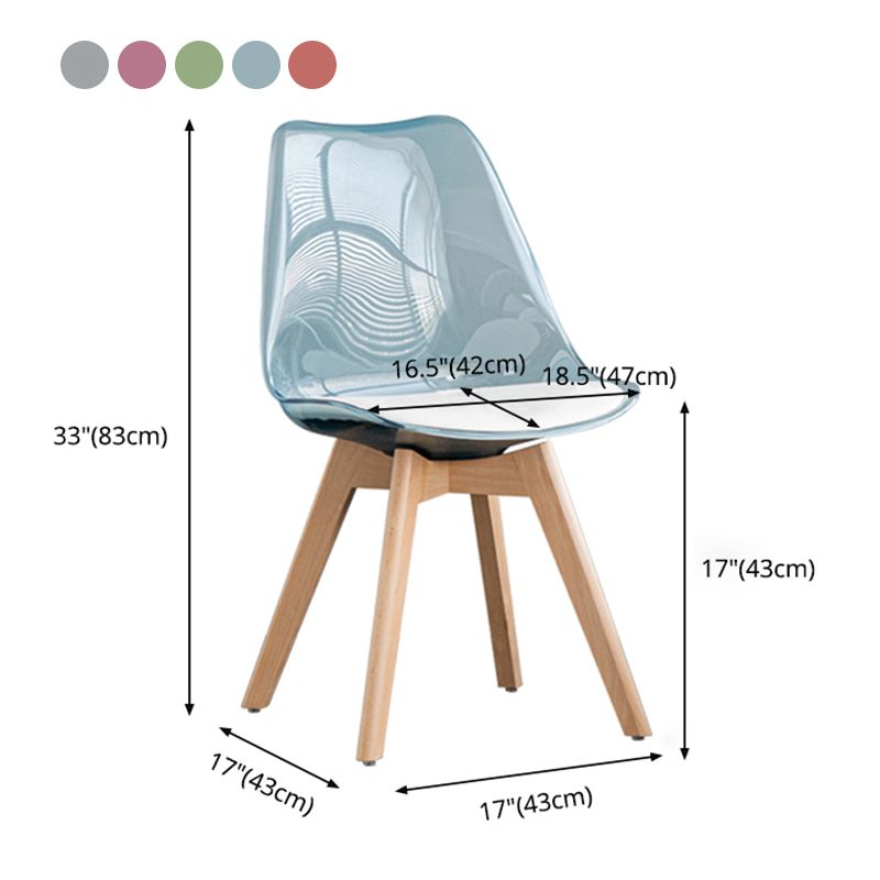 Sillas de comedor de cuero de estilo escandinavo sillas traseras sólidas con patas de madera