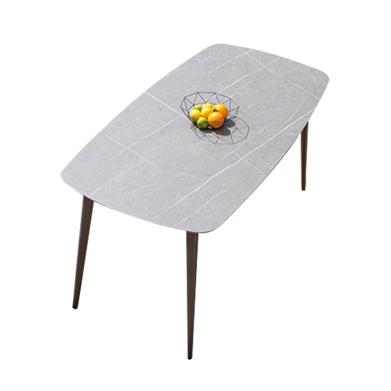 Modern Style 1/2/5 Pieces Metal Dining Set Stone Table Set for Outdoor