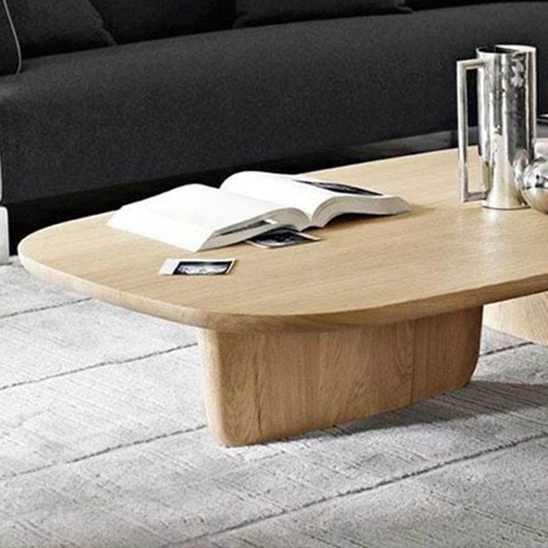 15.75" Tall Scandinavian Style Coffee Cocktail Table Wooden Coffee Table