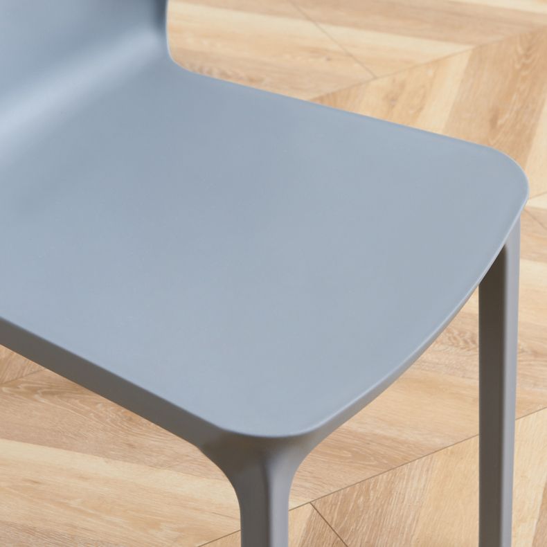 Sedia da pranzo in plastica scandinava cucina in plastica sedia laterale