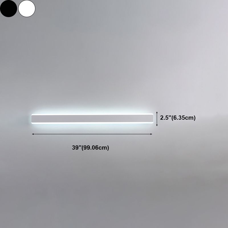 Linearer Schatten Metall Wandleuchter moderner Stil Einleichter Wandhalterung Beleuchtung