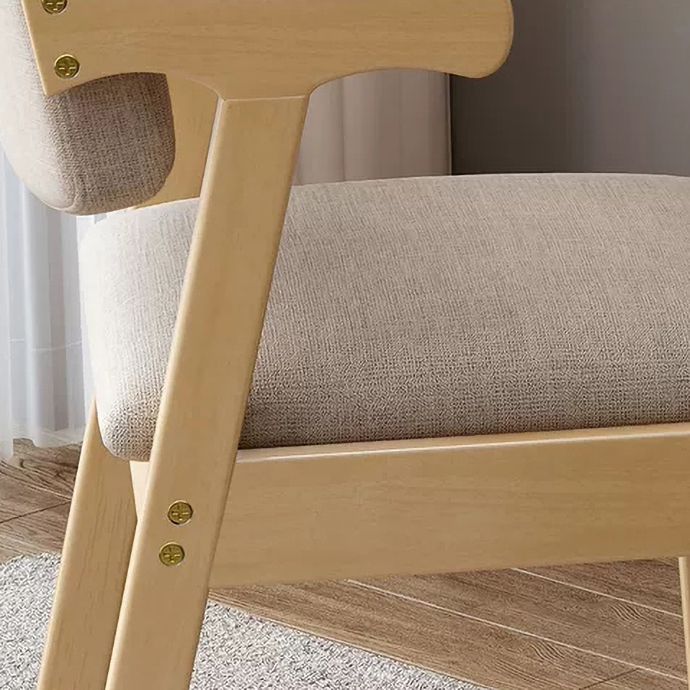 Chaise latéral en bois contemporain avec bras ouvert à l'arrière pour salle à manger pour la maison