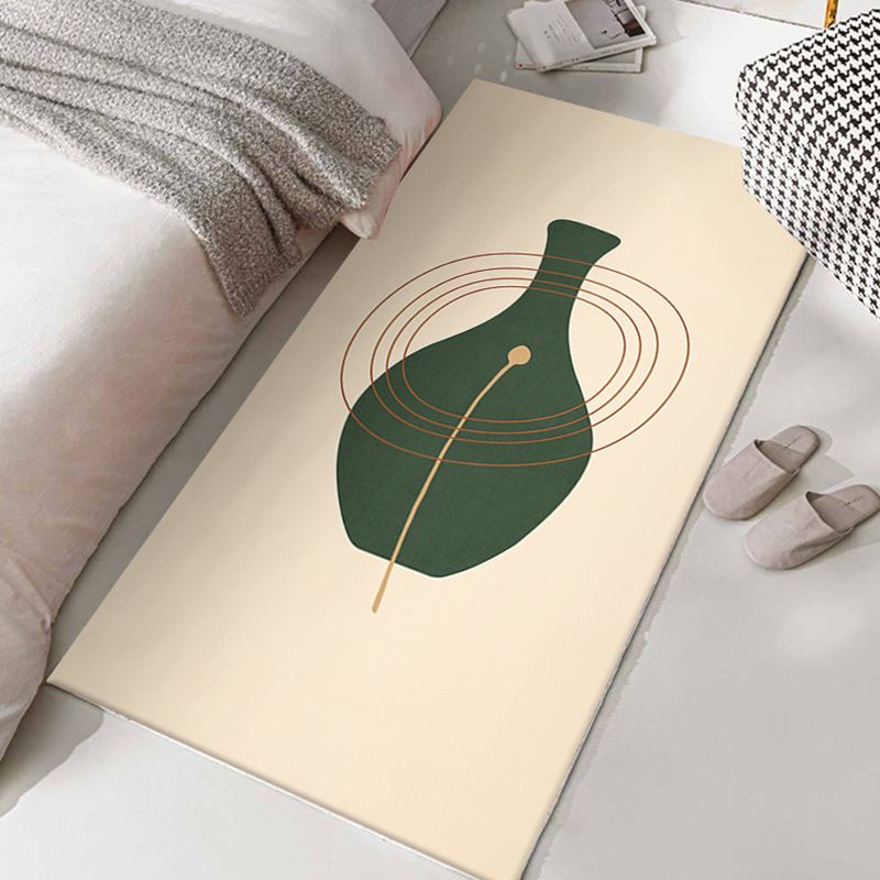 Dark Brown Modern Carpet Polyester Color Lump Carpet Washable Carpet for Drawing Room