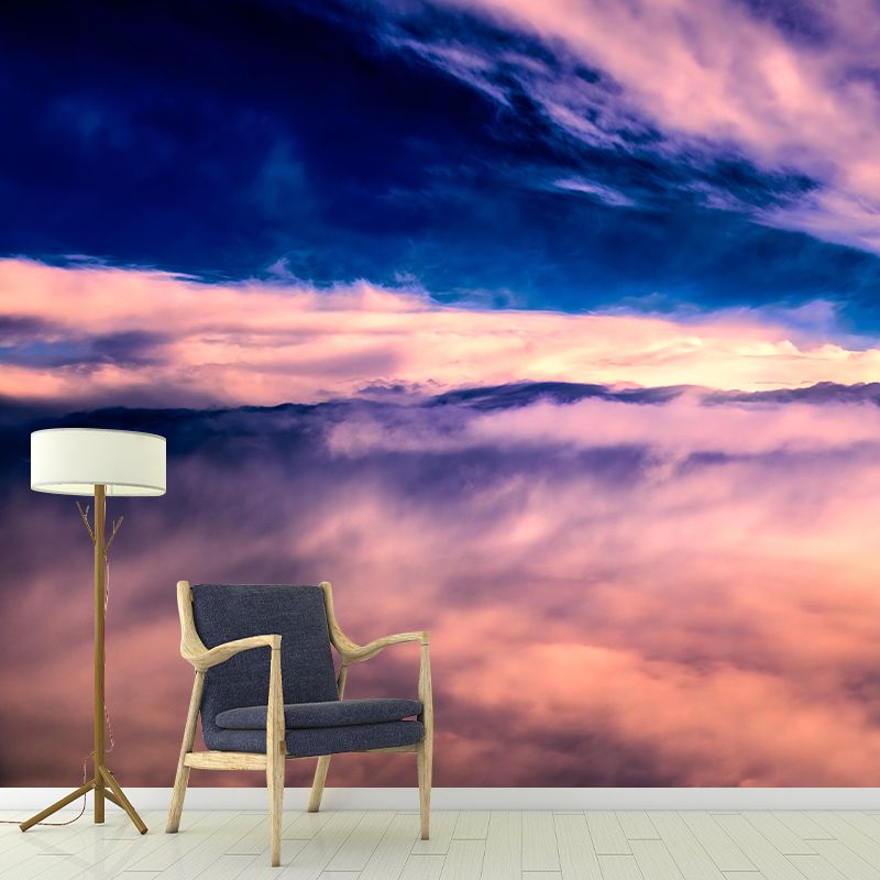 Cloud Sky Photography Style Sky Mural Wallpaper Mildew Resistant Wall Art