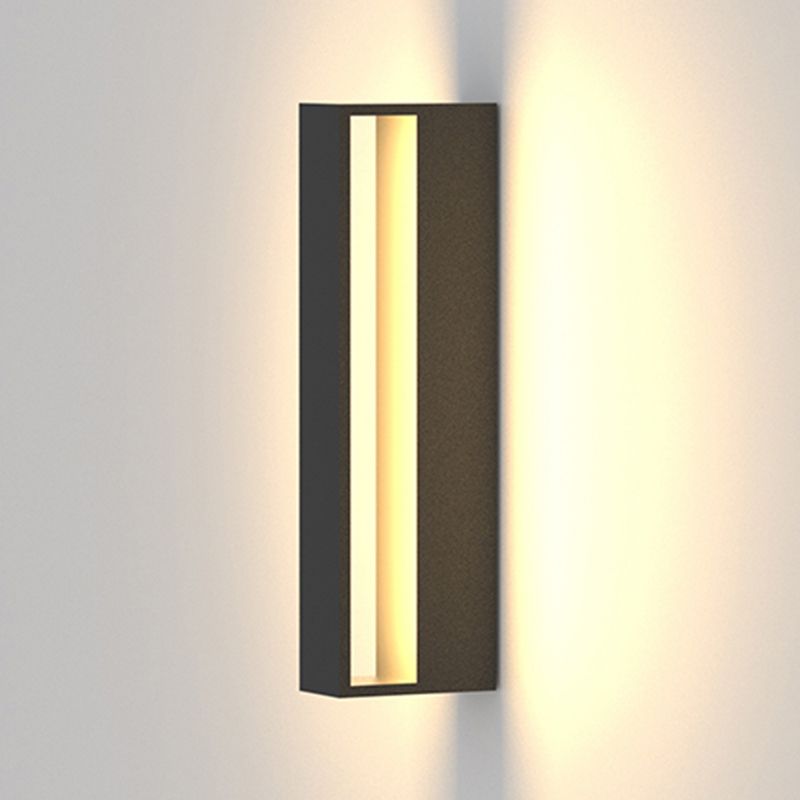 Minimalism Wall Sconce Metal Outdoor Sconce Light Fixture for Courtyard