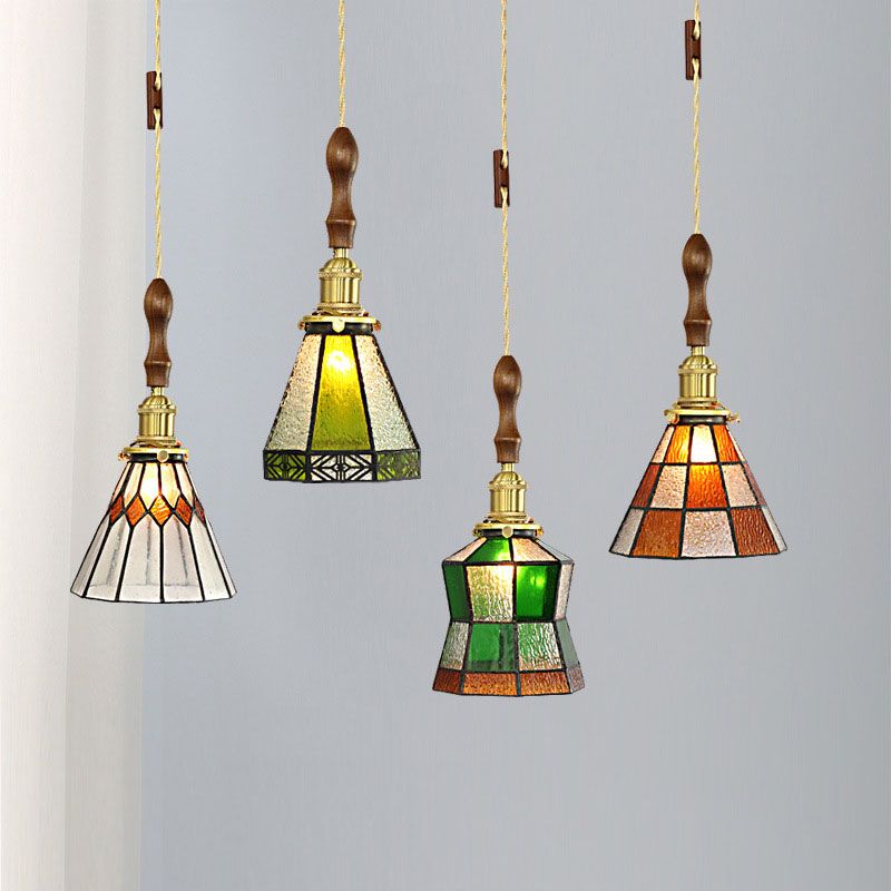 Konische hängende Leuchten 1 hellfleckiges Glas-Pendel-Leuchten-Leuchten-Leuchten