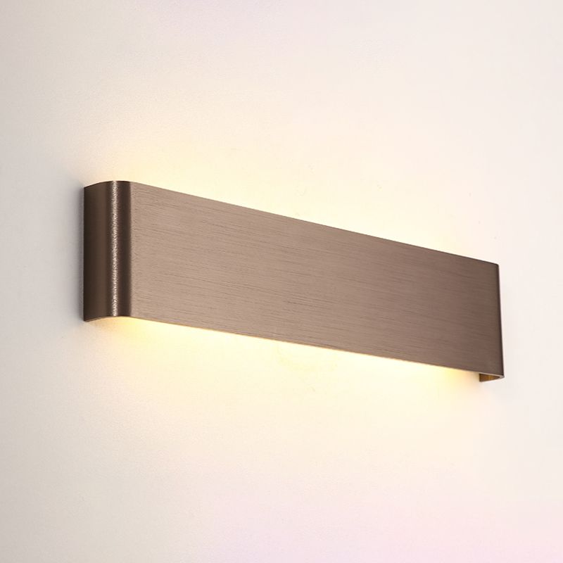 Luz de pared de metal de forma cuadrada estilo moderno 1 lámpara de montaje de pared ligera