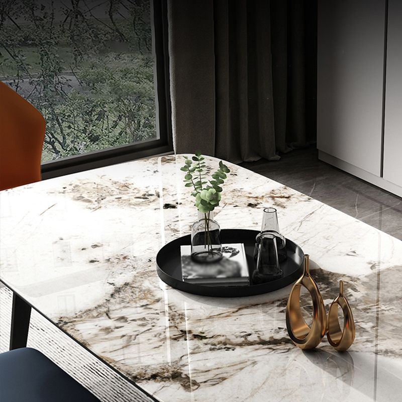 Modern 1/4/6/7 Pieces Dinette Set with Sintered Stone Top Rectangle Dining Table Set