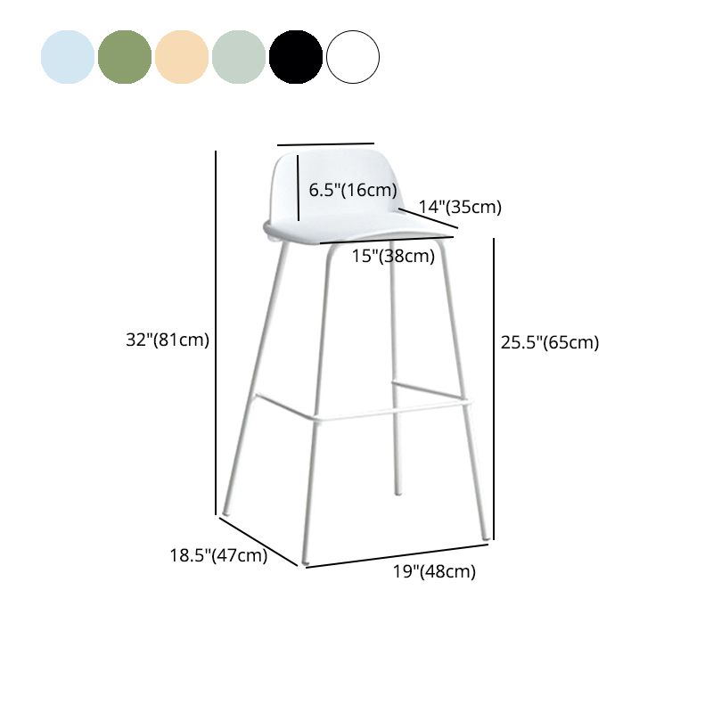 Taburete de bar de estilo industrial Taburete de mostrador con asiento de PP para barra de cocina