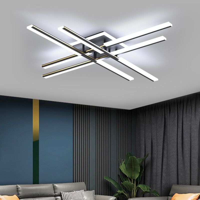 Plafonnier Spoutnik à 4 lumières, nouveau plafonnier moderne en aluminium pour chambre à coucher