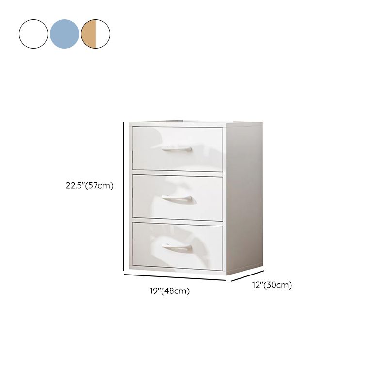 Contemporary Simple Rectangular Wood Cabinet with Doors and Drawers