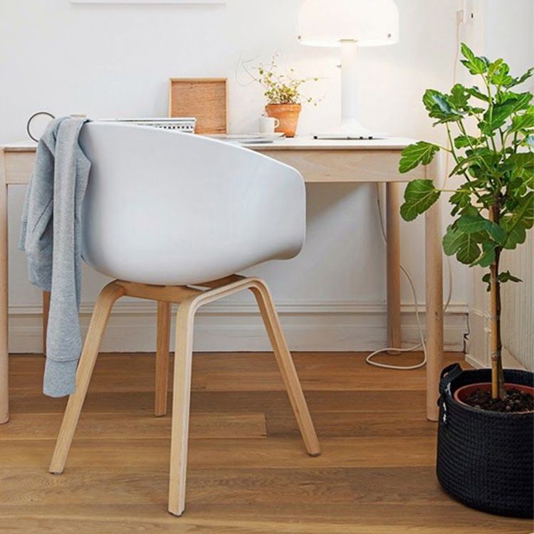 Sedie in stile moderno sedie da pranzo con gambe in legno per cucina
