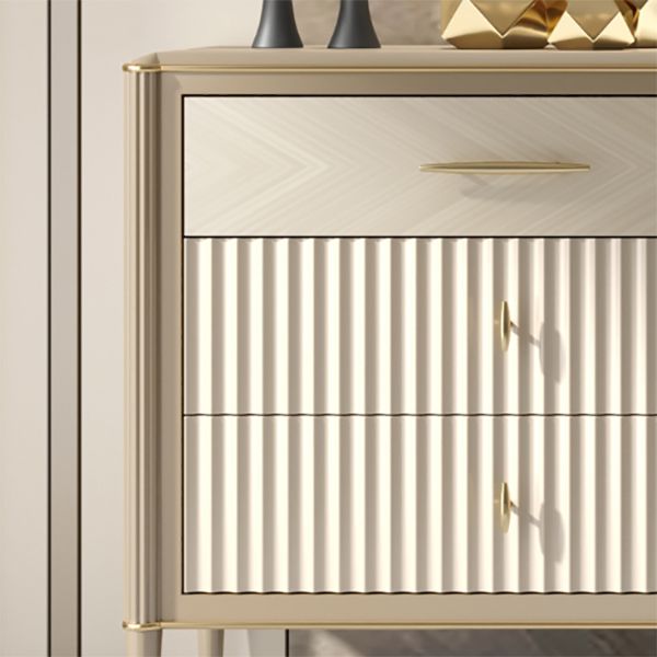 Wooden Storage Chest Dresser Glam Storage Chest with 6 Drawers