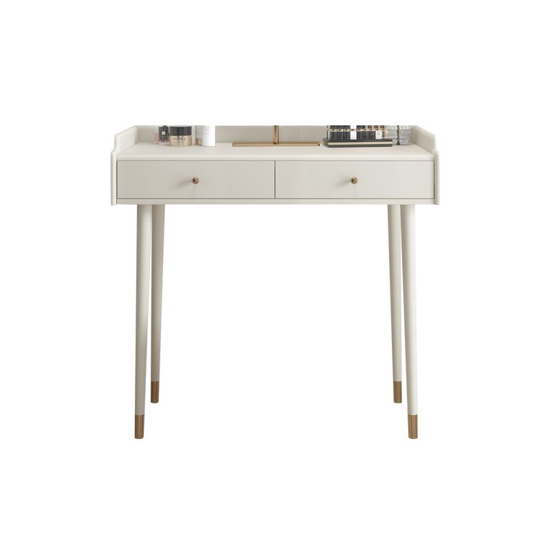 Bedroom Contemporary Storage Box 2-Drawer Cream Vanity Dressing Table