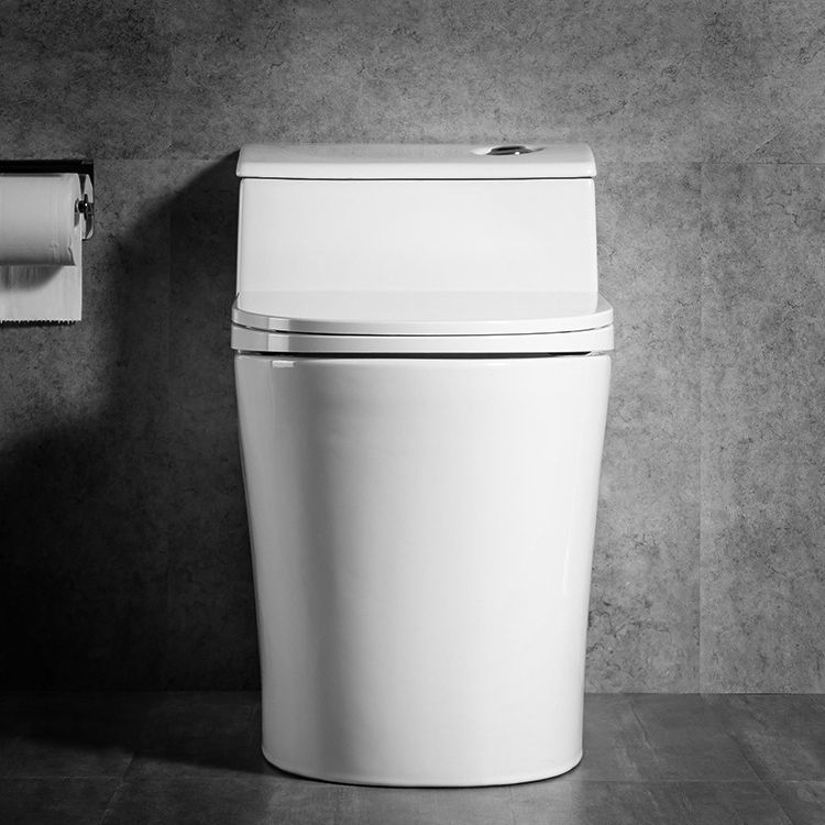 Modern 1-Piece Toilet Bowl White Urine Toilet with Slow Close Seat for Bathroom