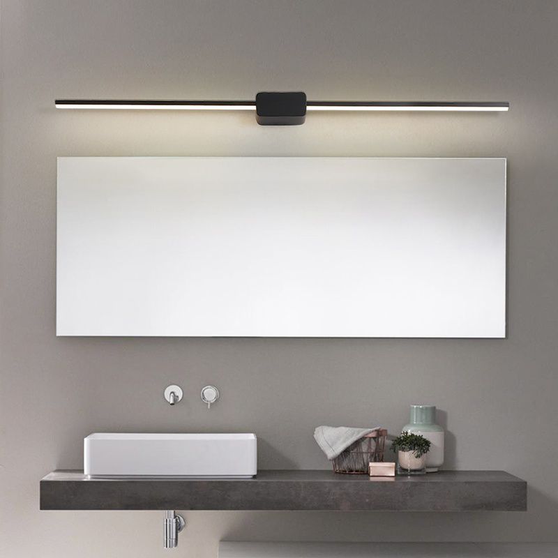 Moderne minimalistische stijl lineaire wand gemonteerd ijdelheid lichten aluminium ijdelheid verlichting ideeën voor badkamer
