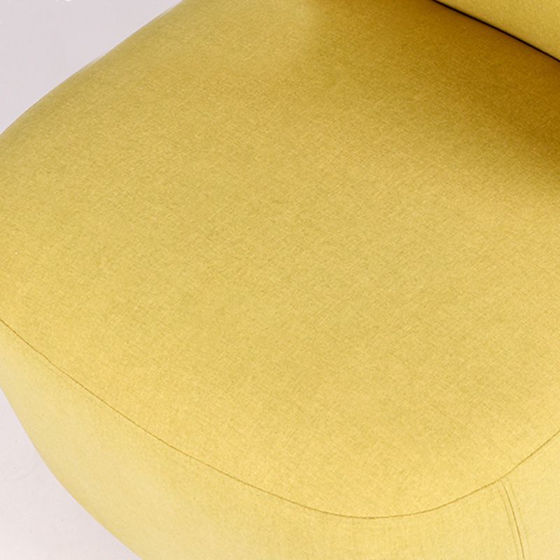 Bedroom Cotton Armless with Fabric Seat Fixed Back Accent Room Chair