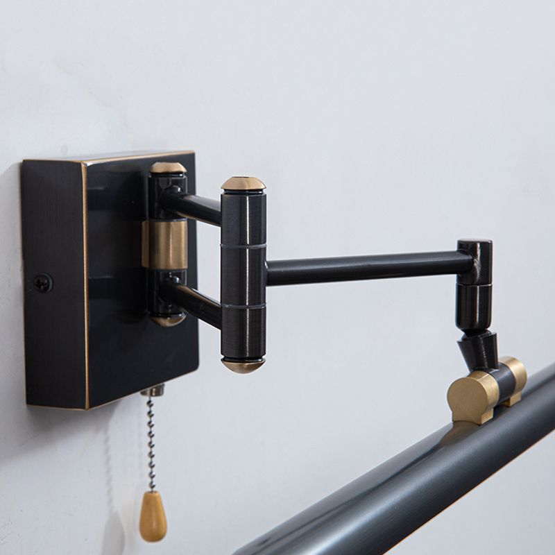 Tubular LED Bath Bar Metal LED Postmodern Vanity Wall Light with Extendable Arm