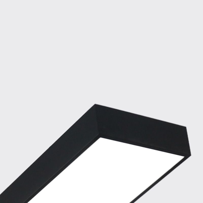 Plafonnier encastré contemporain avec abat-jour en acrylique pour salle de réunion de bureau