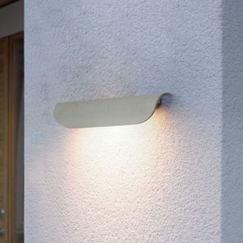 Zeitgenössische Aluminium -Wandleuchte wasserdurchsichtigen 3,5 "hohe Wandwaschmaschine für Outdoors