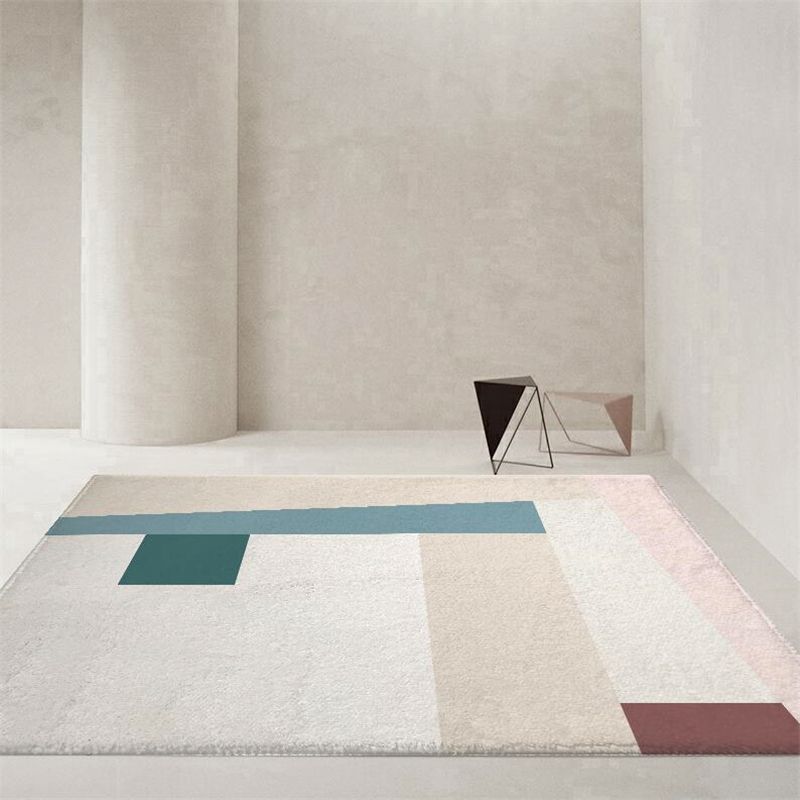 Patrón gráfico moderno alfombra del área de poliéster alfombra resistente a la alfombra resistente a las manchas para sala de estar para sala de estar