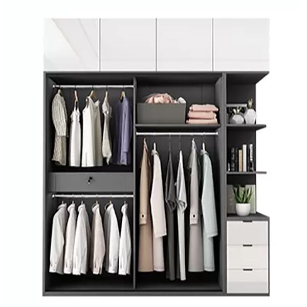 Sliding Engineered Wood Wardrobe Closet Modern Wardrobe Armoire