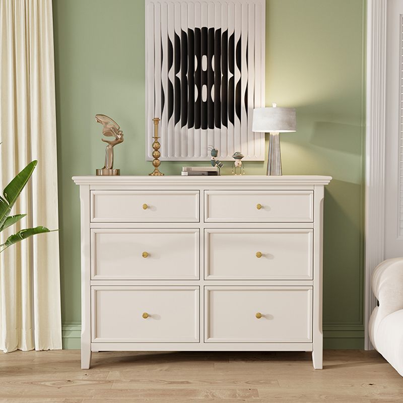 Wooden Storage Chest Dresser Classic Glam Dresser for Bedroom