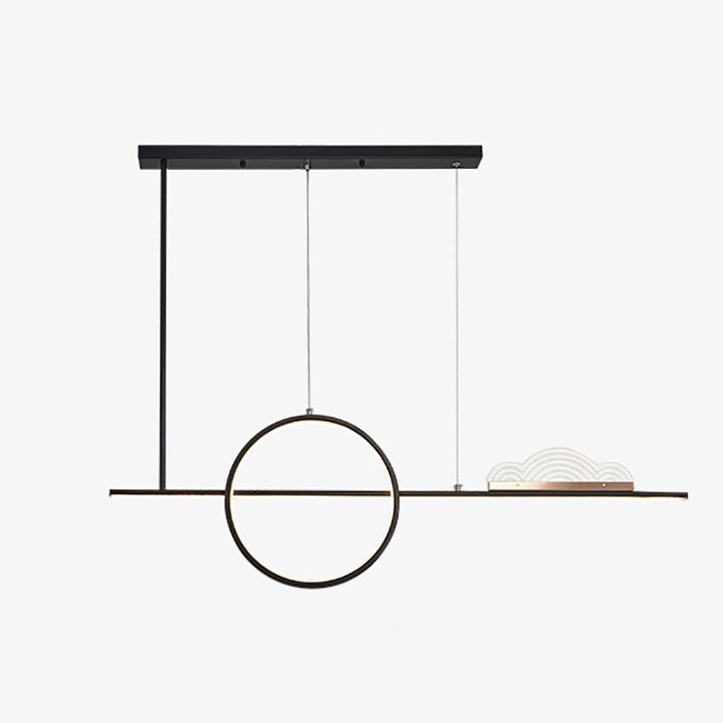 Nordic Island Light Moderne einfache LED -Kronleuchterlampenvorrichtung für Esszimmer