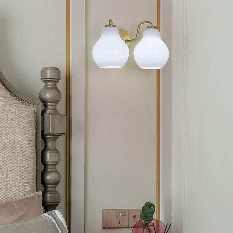 Glass Geometric Wall Sconce Lights Modern Style Multi Lights Wall Mounted Lamps