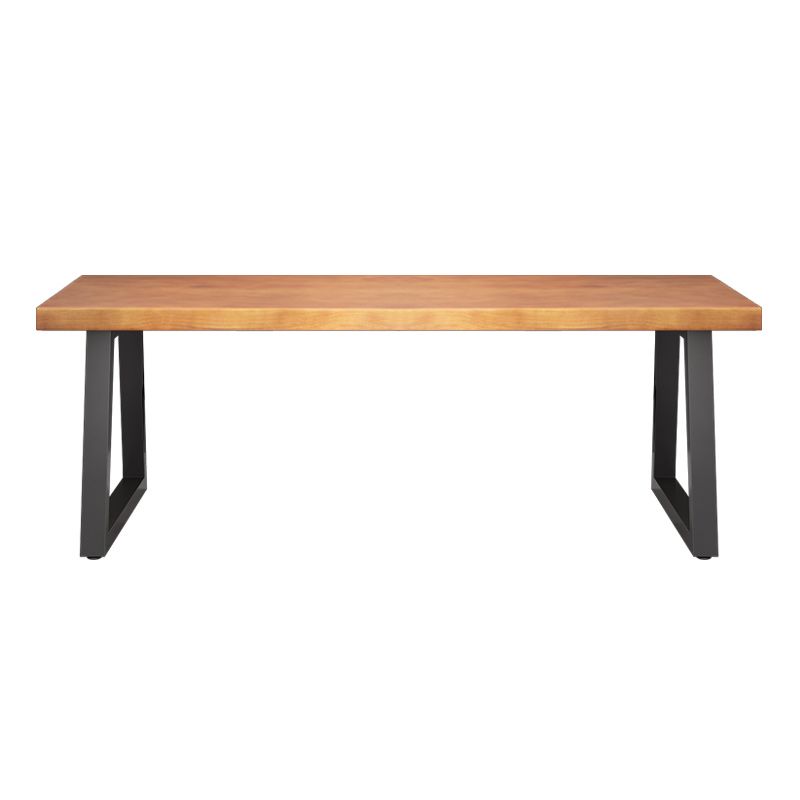 Solid Wood Rectangular Writing Desk Home Modern Gaming Desk in Natural