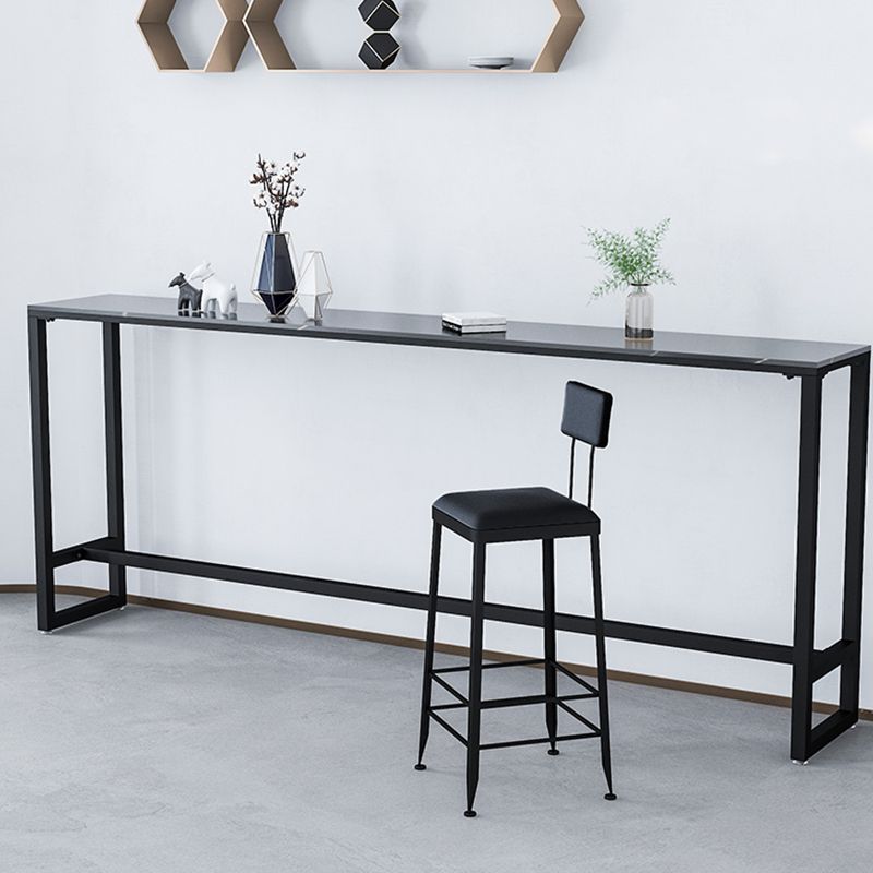 Contemporary Style Upholstered Counter Stool Bar-height Bar Stool with Metal Legs