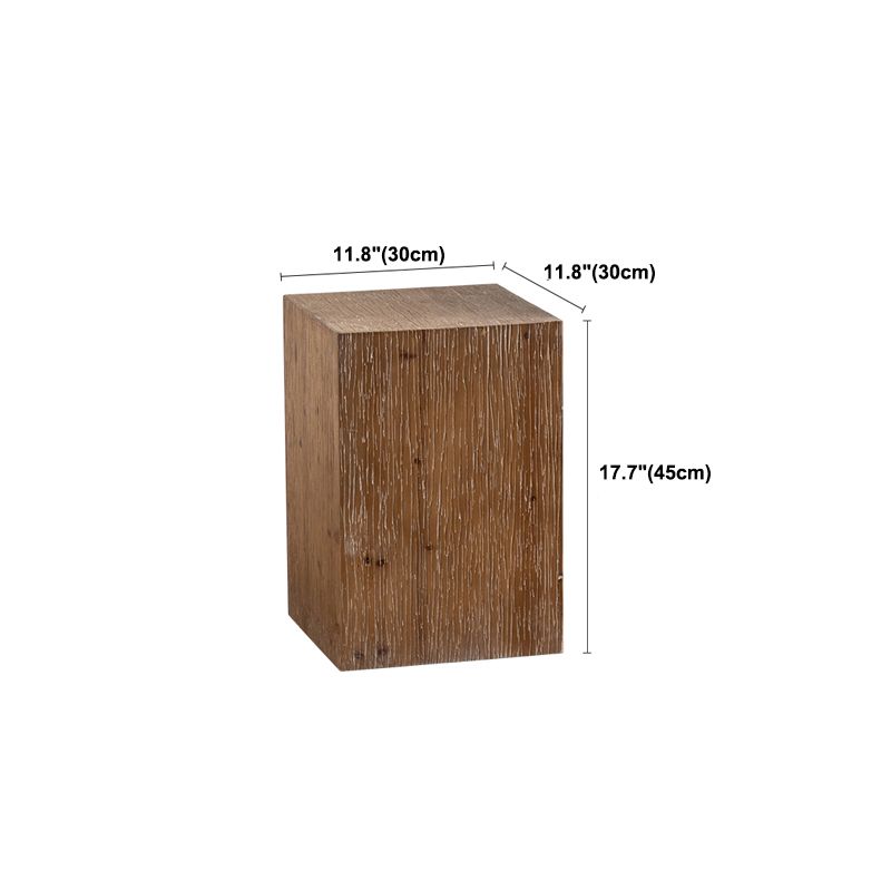 Modern Pedestal Wooden Coffee Table Rectangular Top Shape Cocktail Table