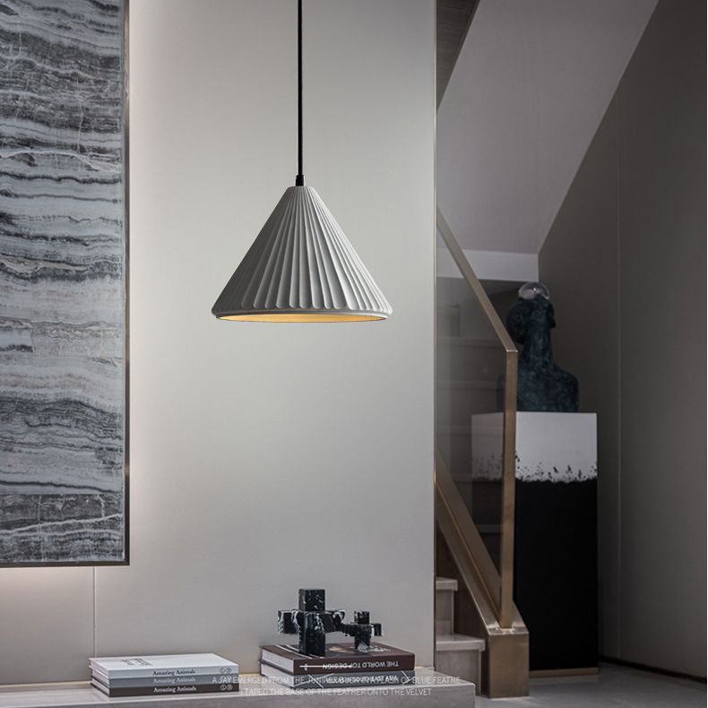 Cement taps toelopend hangende licht Noordse moderne stijl 1 lichte restaurant plafond hanglamp