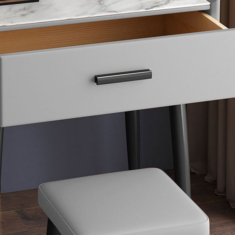 Glam Style 18.5 " Height 1- Drawer Slate Top Table Makeup Vanity